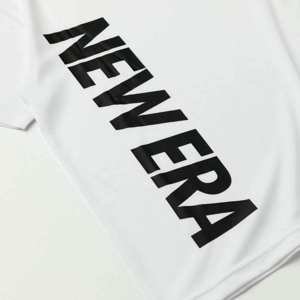 Youth 半袖 テック Tシャツ バーチカルロゴ ホワイト