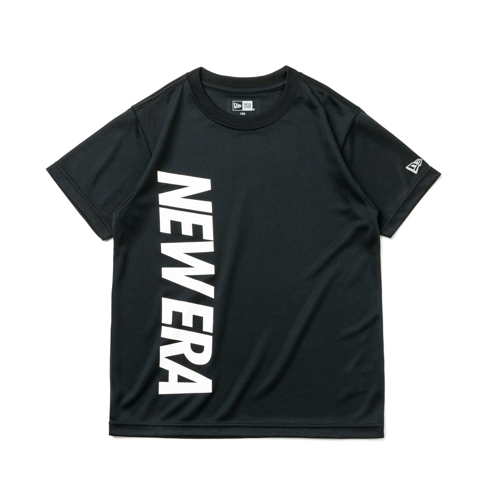 Youth 半袖 テック Tシャツ バーチカルロゴ ブラック