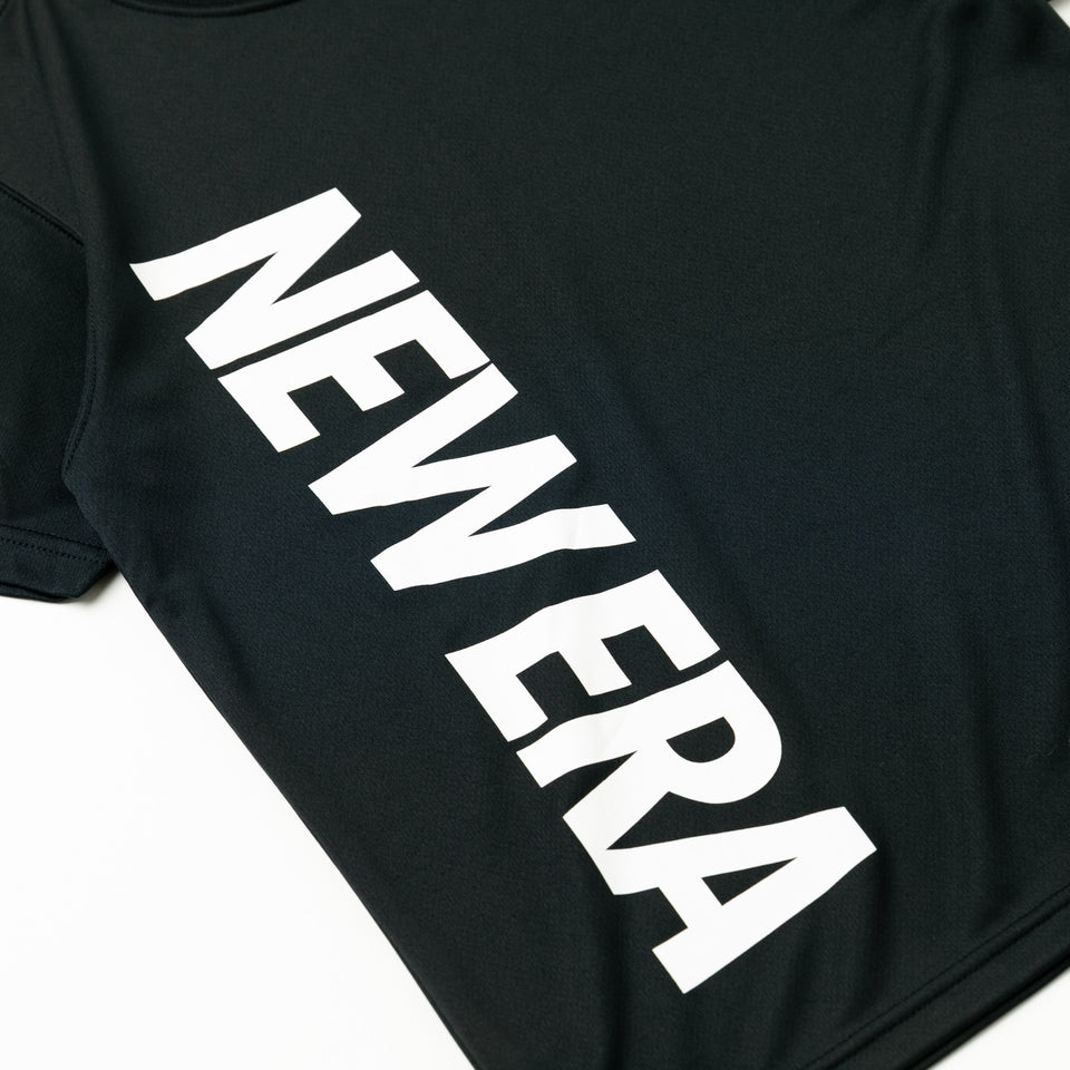 Youth 半袖 テック Tシャツ バーチカルロゴ ブラック
