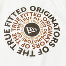 半袖 コットン Tシャツ Originators of the True Fitted サークルロゴ ホワイト レギュラーフィット