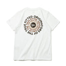 半袖 コットン Tシャツ Originators of the True Fitted サークルロゴ ホワイト レギュラーフィット