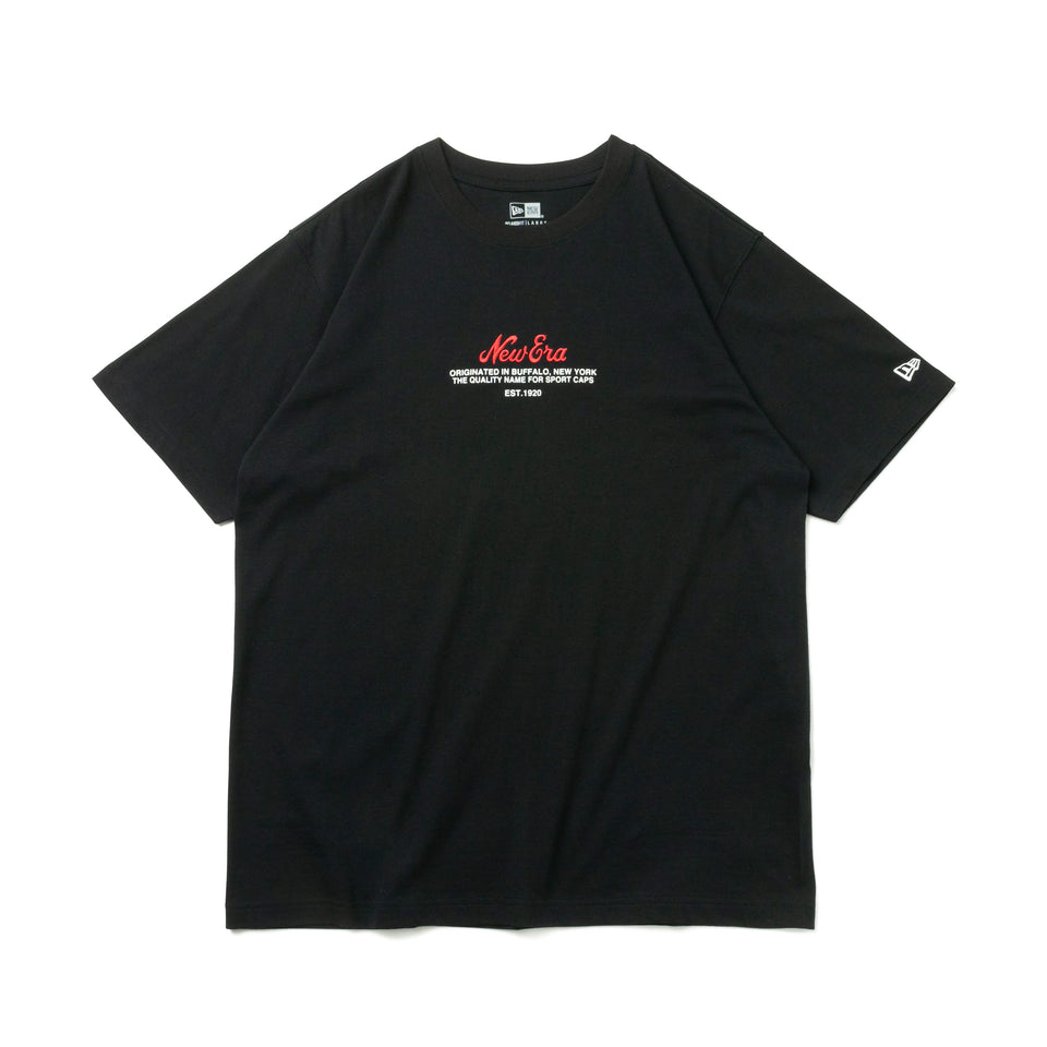 半袖 コットン Tシャツ クラシック ニューエラ ブラック リラックスフィット