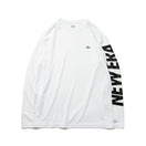 長袖 テック Tシャツ スリーブロゴ ホワイト 【Performance Apparel】