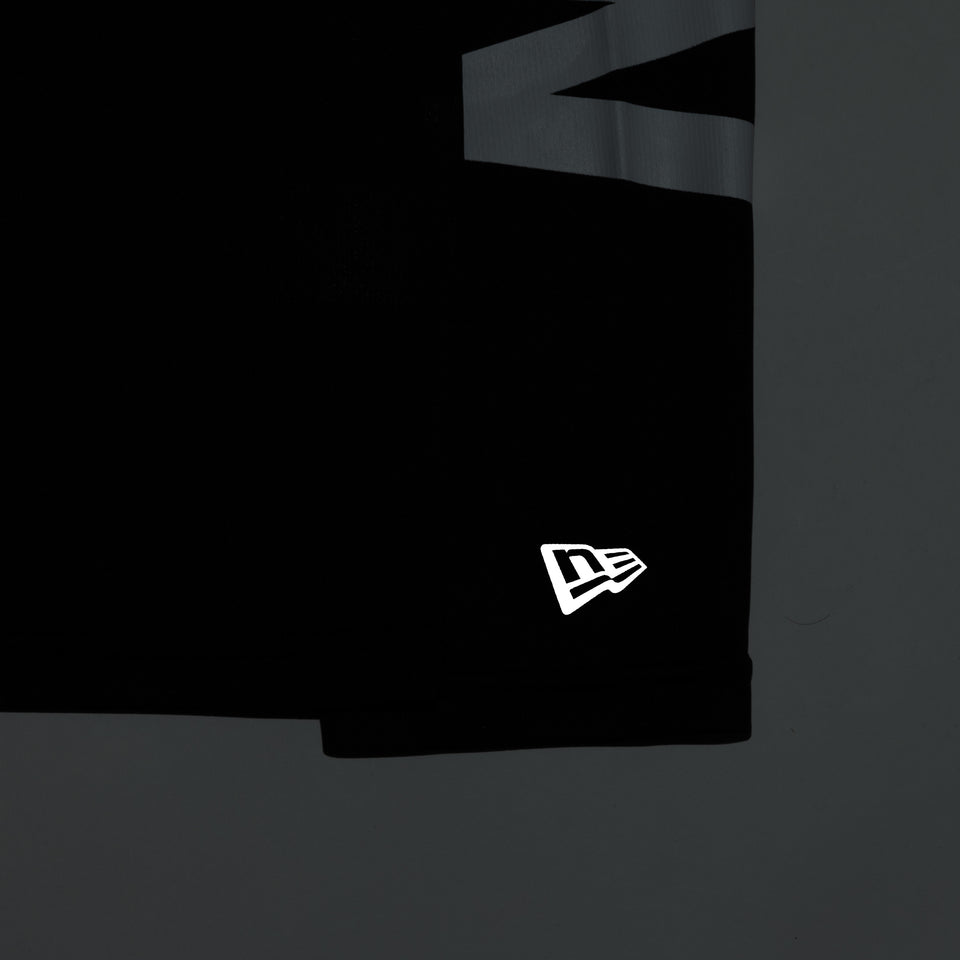 長袖 テック Tシャツ スリーブロゴ ブラック 【Performance Apparel】