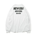 長袖 パフォーマンス Tシャツ オーバーサイズド スリーロゴ ホワイト 【Performance Apparel】