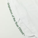 長袖 コットン Tシャツ Originators of the True Fitted ボックスロゴ ホワイト レギュラーフィット