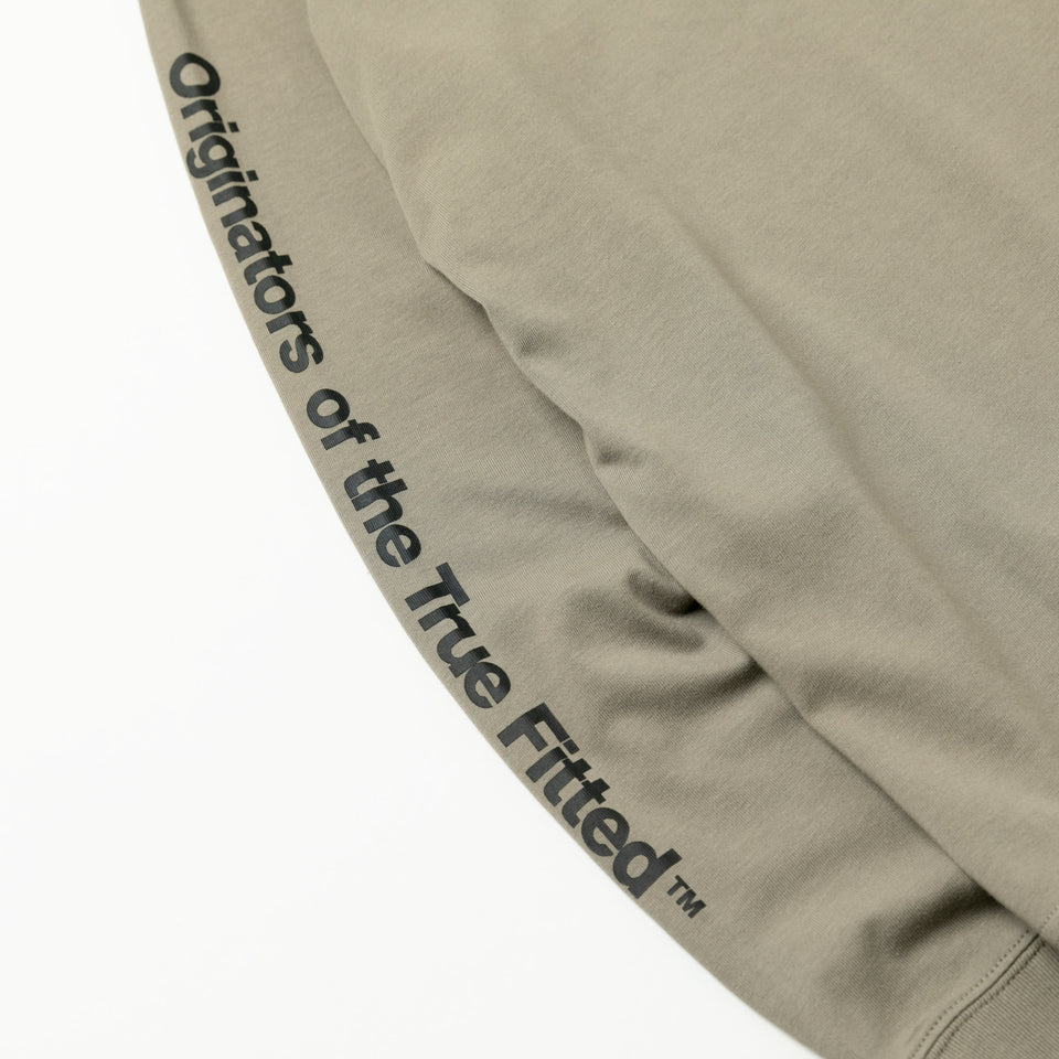 長袖 コットン Tシャツ Originators of the True Fitted ボックスロゴ ペブル レギュラーフィット