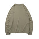 長袖 コットン Tシャツ フラッグロゴミニ ペブル  レギュラーフィット