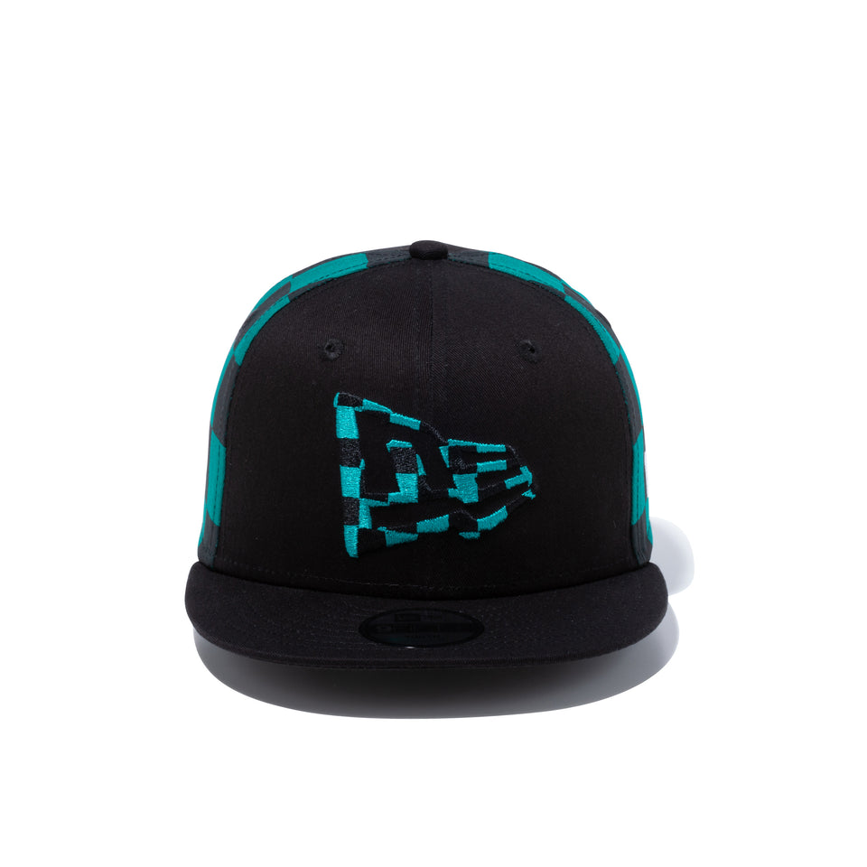 Youth 9FIFTY 鬼滅の刃 竈門炭治郎 フラッグロゴ ブラック
