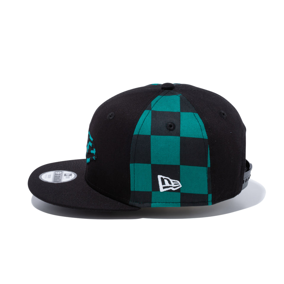 Youth 9FIFTY 鬼滅の刃 竈門炭治郎 フラッグロゴ ブラック