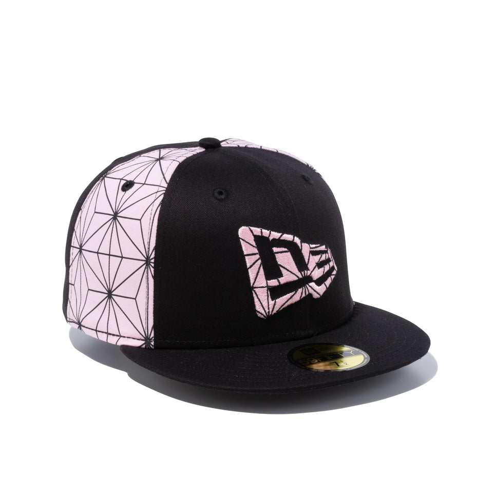 59FIFTY 鬼滅の刃 竈門禰豆子 フラッグロゴ ブラック