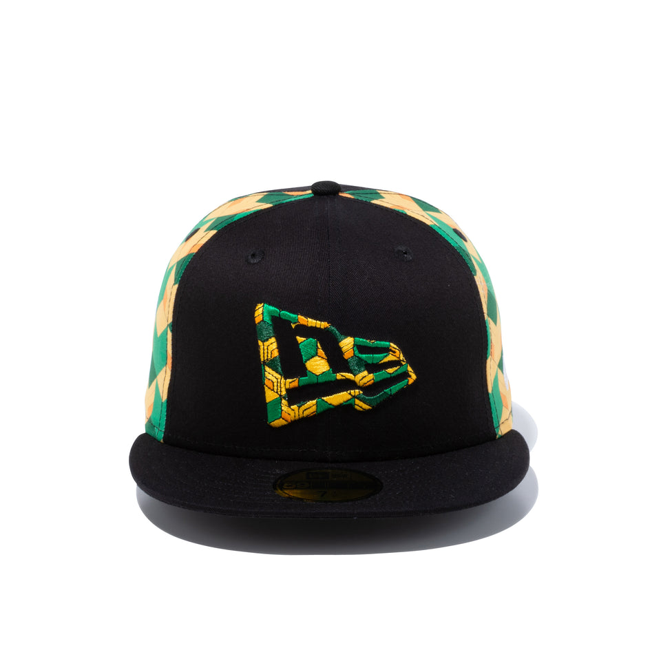 59FIFTY 鬼滅の刃 冨岡義勇 フラッグロゴ ブラック