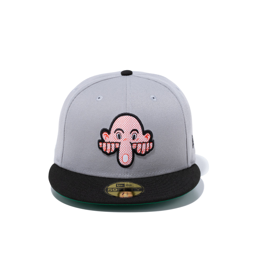 59FIFTY ERIC ELMS エリック・エルムス キルロイ グレー ブラックバイザー