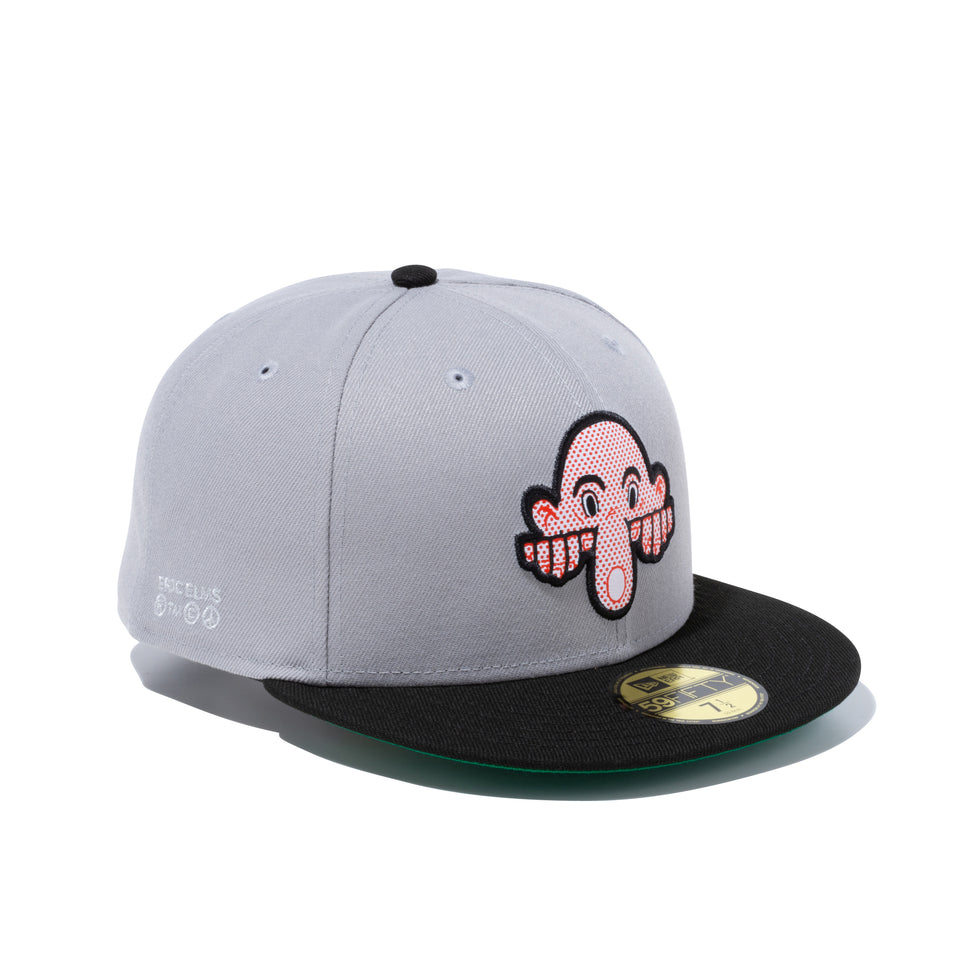 59FIFTY ERIC ELMS エリック・エルムス キルロイ グレー ブラックバイザー