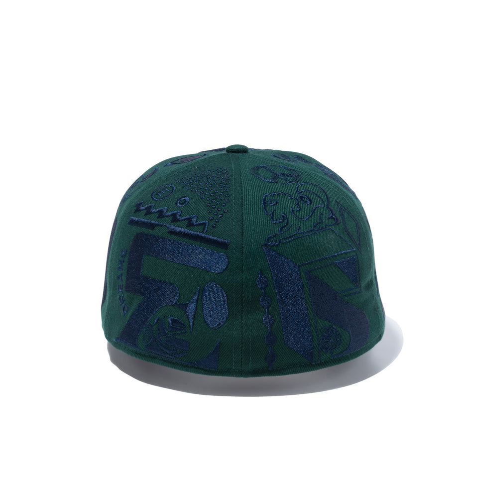 59FIFTY ERIC ELMS エリック・エルムス アートワーク ダークグリーン ネイビーバイザー