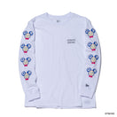 L/S RELAXED FIT COTTON TEE TAKASHI MURAKAMI DOB WHITE