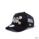 9FORTY A-Frame Trucker TAKASHI MURAKAMI FLOWER FLAG BLACK
