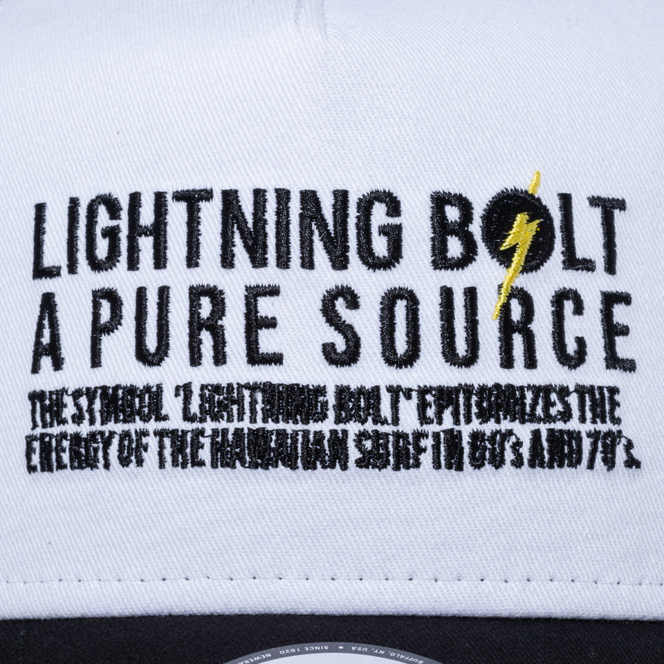 9FORTY A-Frame トラッカー LIGHTNING BOLT ライトニングボルト ブランドフィロソフィー ホワイト / ブラック