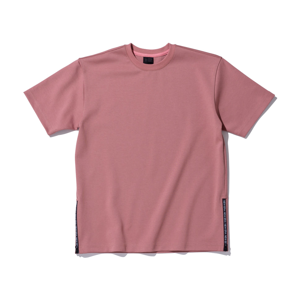 半袖 サイドジップ ポンチ Tシャツ NEW ERA BLACK LABEL ピンク