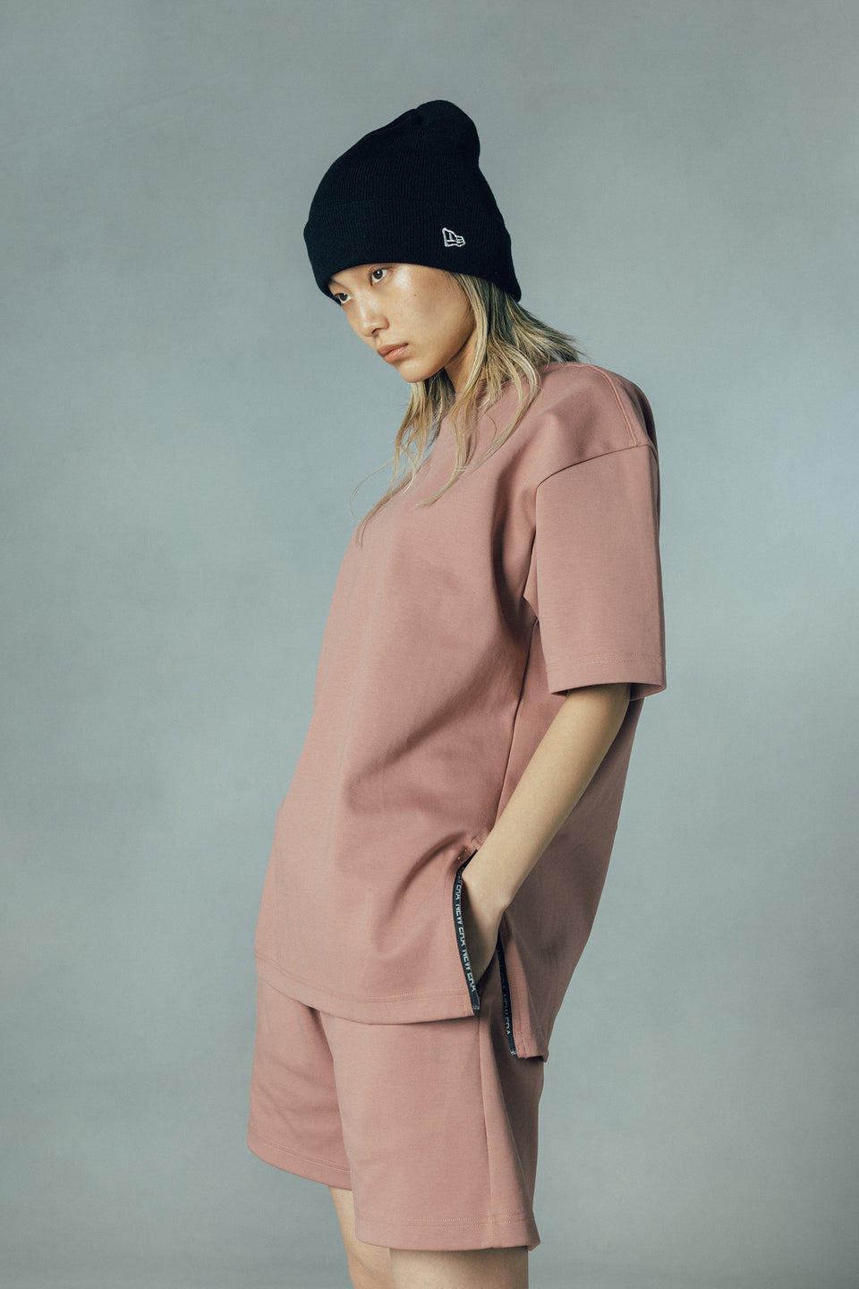 ポンチ ショートパンツ NEW ERA BLACK LABEL ピンク