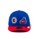 PC 59FIFTY XLARGE x NBA ロサンゼルス・クリッパーズ マジェスティックブルー フロントドアレッドバイザー