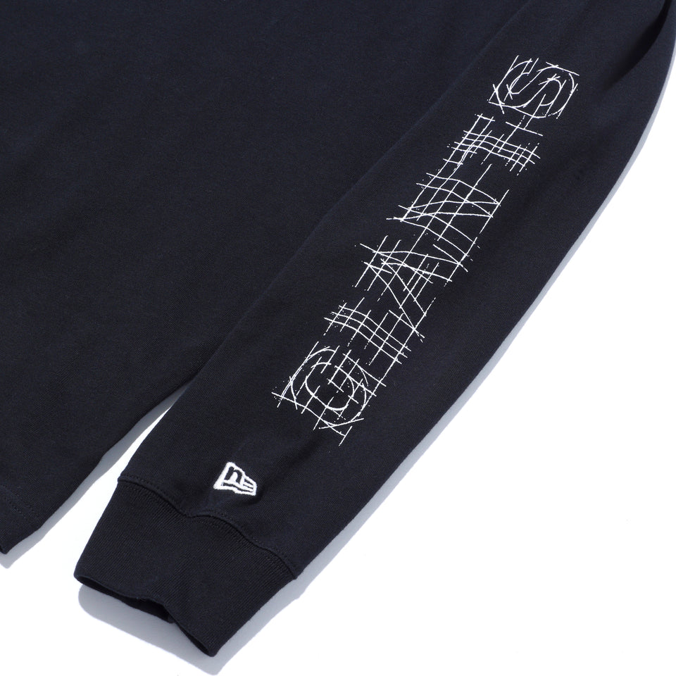 長袖 コットン Tシャツ 読売ジャイアンツ x TAKAHIROMIYASHITATheSoloist. x NEW ERA ブラック/ホワイト レギュラーフィット