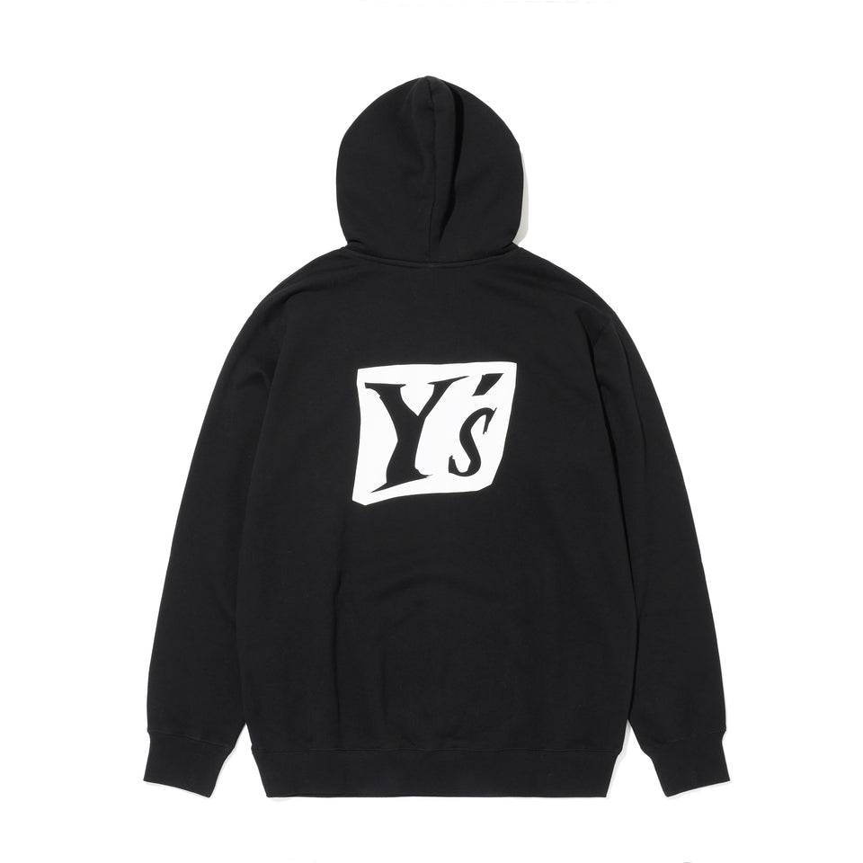裏毛 プルオーバーフーディー Y's SS22 アイコン ブラック