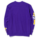 裏毛 スウェット クルーネック XLARGE x NBA ロサンゼルス・レイカーズ パープル