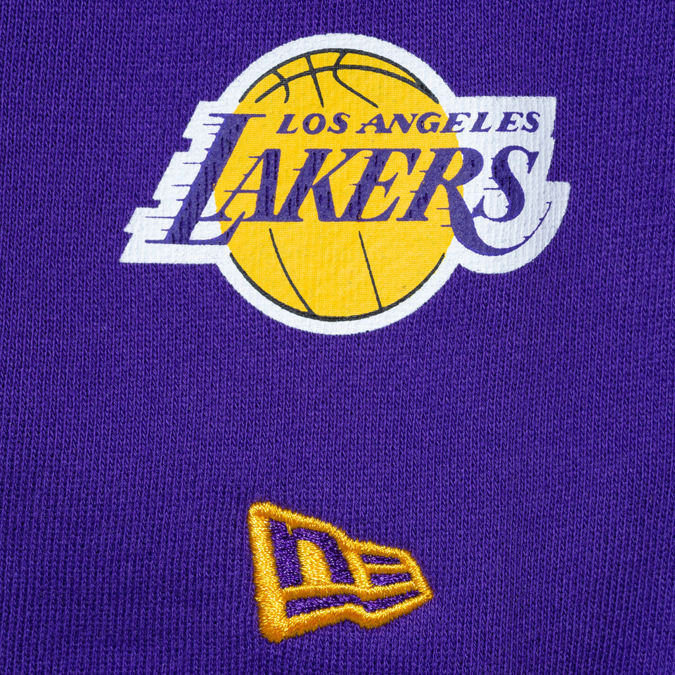裏毛 スウェット クルーネック XLARGE x NBA ロサンゼルス・レイカーズ パープル
