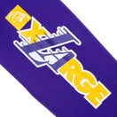 裏毛 スウェット クルーネック XLARGE x NBA ロサンゼルス・レイカーズ パープル