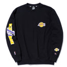 裏毛 スウェット クルーネック XLARGE x NBA ロサンゼルス・レイカーズ ブラック