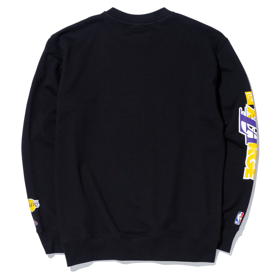 裏毛 スウェット クルーネック XLARGE x NBA ロサンゼルス・レイカーズ ブラック