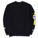 裏毛 スウェット クルーネック XLARGE x NBA ロサンゼルス・レイカーズ ブラック