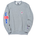 裏毛 スウェット クルーネック XLARGE x NBA ロサンゼルス・クリッパーズ グレー