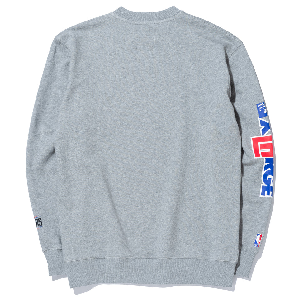 裏毛 スウェット クルーネック XLARGE x NBA ロサンゼルス・クリッパーズ グレー