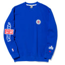 裏毛 スウェット クルーネック XLARGE x NBA ロサンゼルス・クリッパーズ ブルー