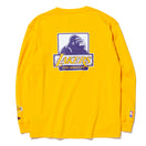 長袖 コットン Tシャツ XLARGE x NBA ロサンゼルス・レイカーズ イエロー レギュラーフィット