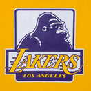 長袖 コットン Tシャツ XLARGE x NBA ロサンゼルス・レイカーズ イエロー レギュラーフィット
