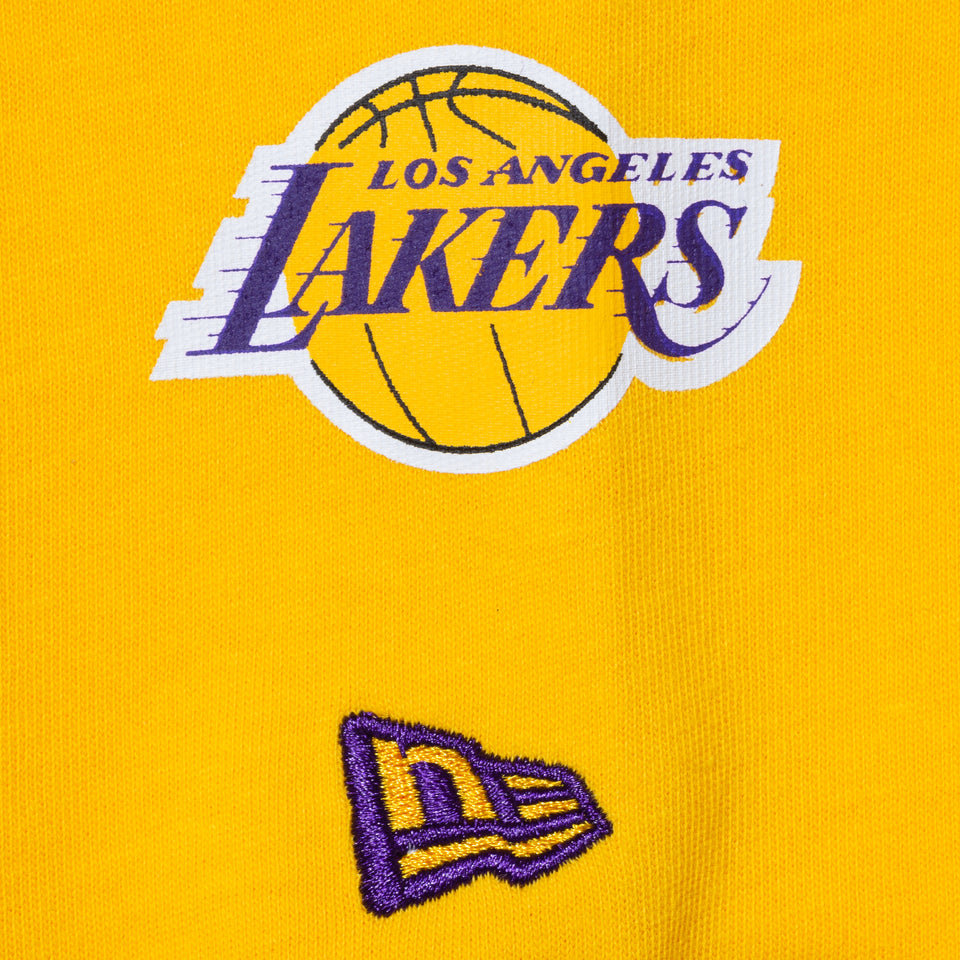 長袖 コットン Tシャツ XLARGE x NBA ロサンゼルス・レイカーズ イエロー レギュラーフィット