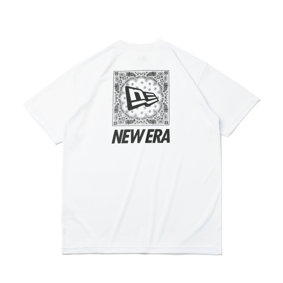 半袖 テック Tシャツ リア ペイズリー ホワイト【 Performance Apparel 】