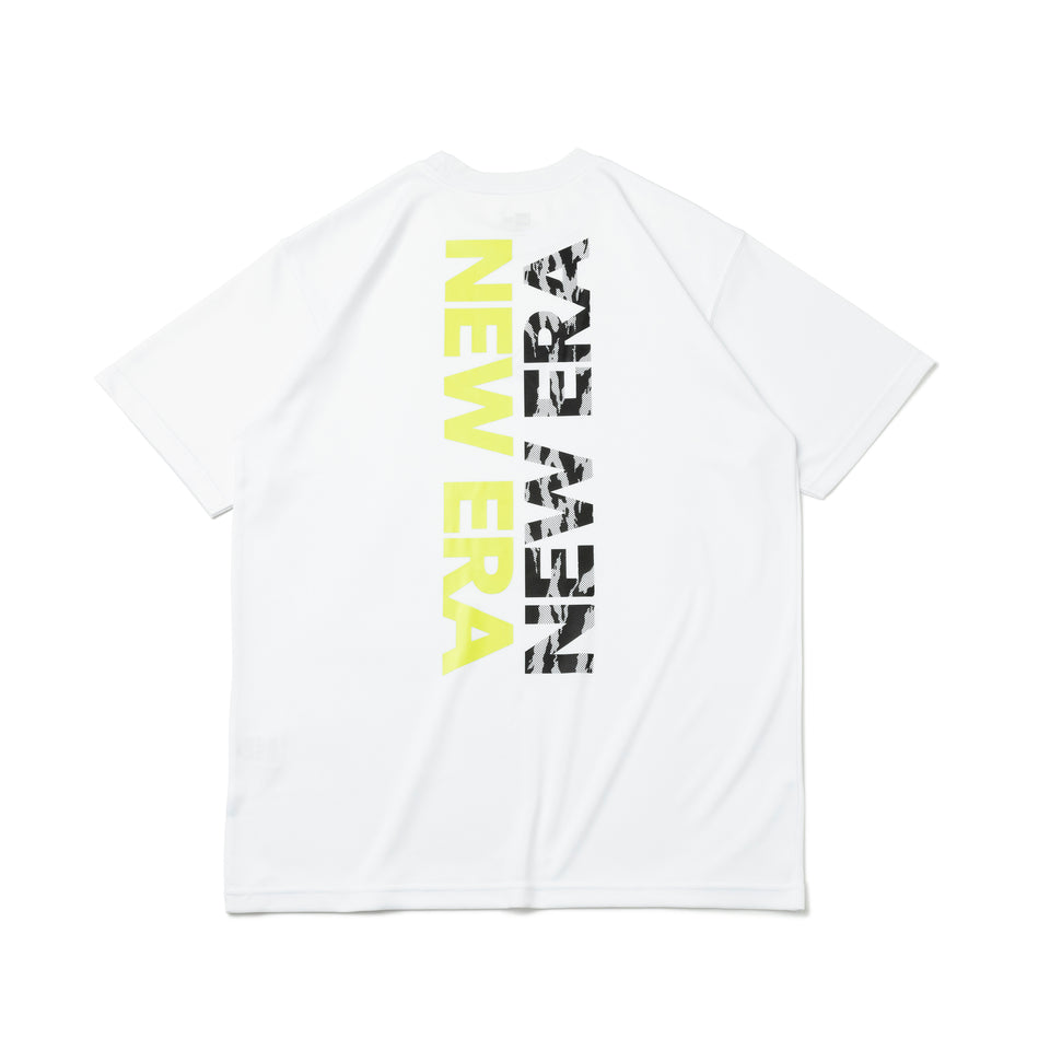 半袖 テック Tシャツ リア バーチカルロゴ ホワイト【 Performance Apparel 】