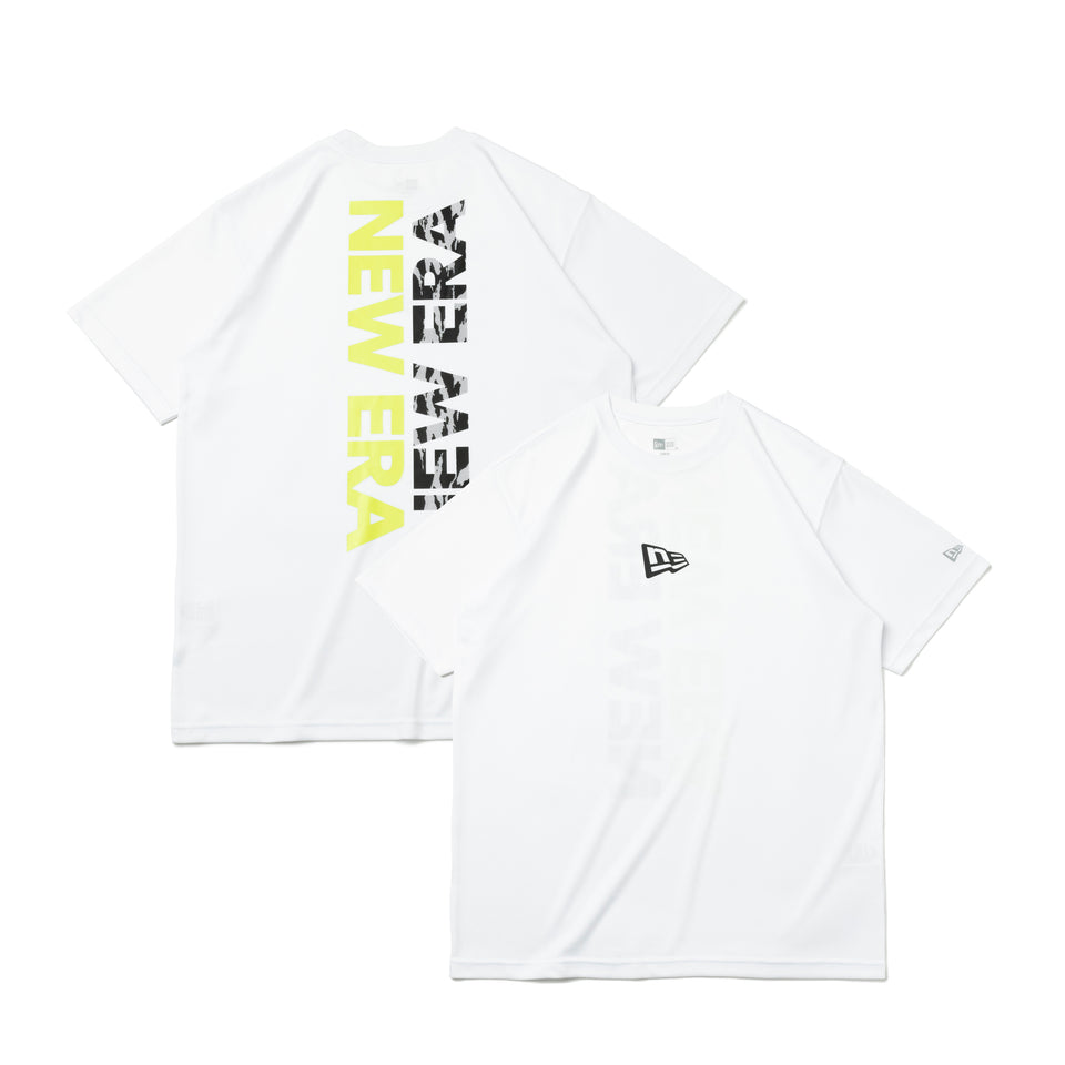 半袖 テック Tシャツ リア バーチカルロゴ ホワイト【 Performance Apparel 】