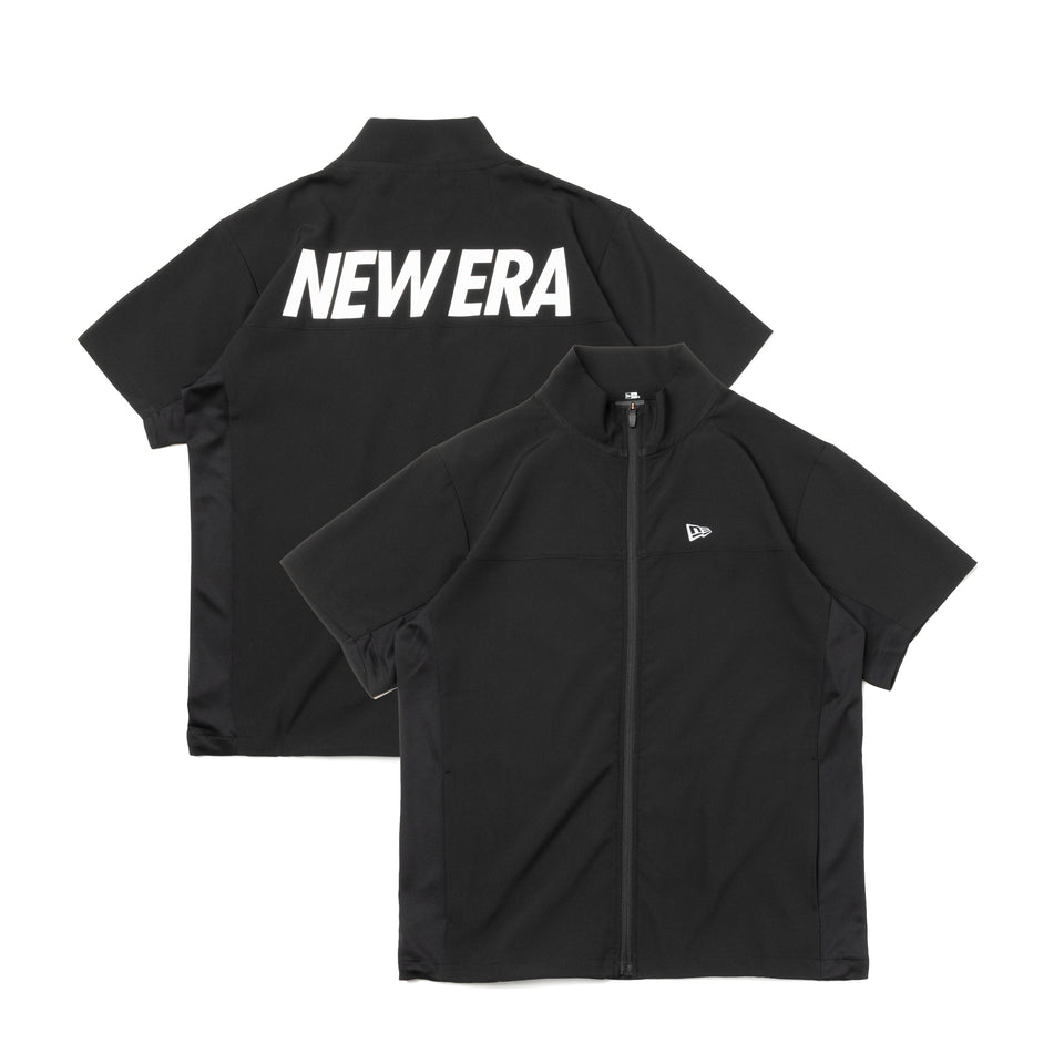 半袖 クロスウェアジャケット NEW ERA ブラック × ブラック/ホワイト【 Performance Apparel 】