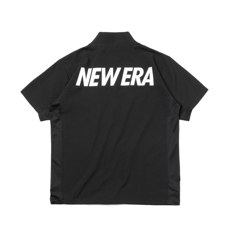 半袖 クロスウェアジャケット NEW ERA ブラック × ブラック/ホワイト【 Performance Apparel 】