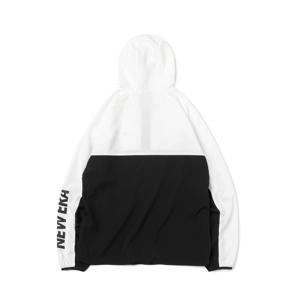 クロスウェアジャケット NEW ERA ホワイト × ブラック/ブラック【 Performance Apparel 】
