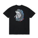 半袖 コットン Tシャツ Yohji Yamamoto FW22 シグネチャーロゴ 見返り美人 ブラック × ブラック