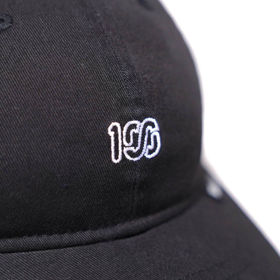 9TWENTY ショートバイザー ONEHUNDRED ATHLETIC ミニロゴ ブラック