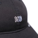 9TWENTY ショートバイザー ONEHUNDRED ATHLETIC ミニロゴ ブラック