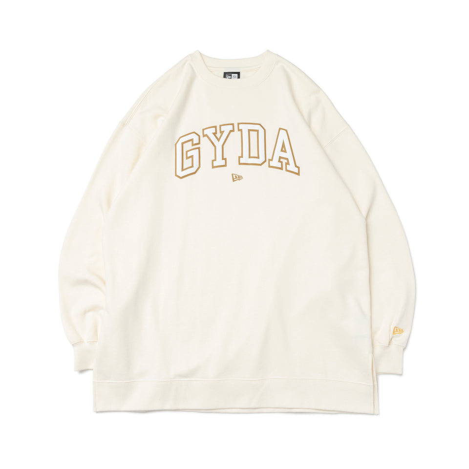 WOMEN'S 裏毛 クルーネック ワンピース GYDA ジェイダ ロゴ オフホワイト