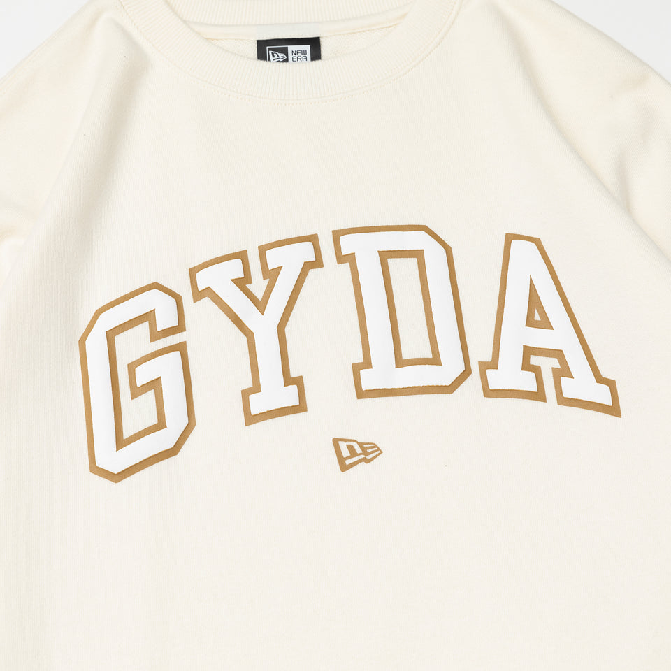 WOMEN'S 裏毛 クルーネック ワンピース GYDA ジェイダ ロゴ オフホワイト